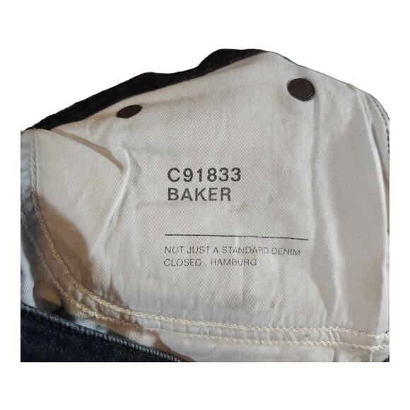 Closed Baker Mid-rise Ankle Skinny Jeans in Faded Black Lived-in Wash Women's 26 - Picture 9 of 10